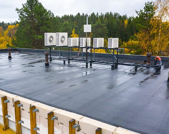 roofing of institutional building