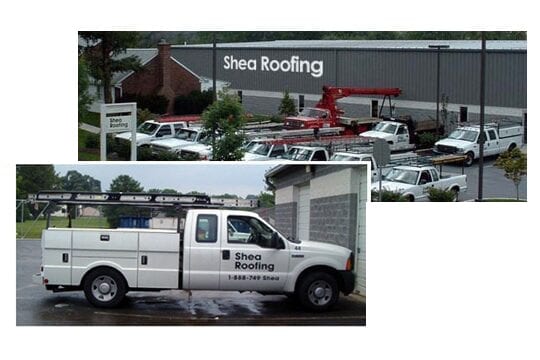 Shea Roofing Building, Truck, and Tools
